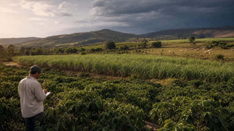 Produtor rural avalia cafezal, canavial e pecuária no Sudeste sob calor e chuvas irregulares do El Niño 2026/2027