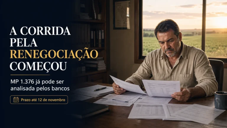 Produtor organiza contratos para renegociação de dívida rural pela MP 1.376